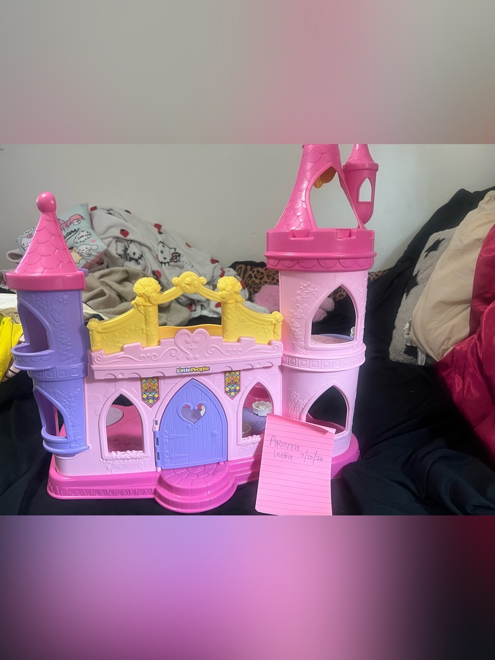 Little People Pink & Purple Princess Castle(sounds work)